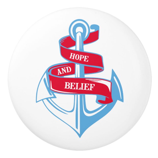 Pomo De Cerámica Ancla (Anverso)