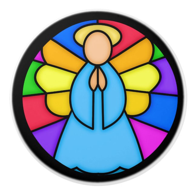 Pomo De Cerámica Ángel Ceramic Knob (Anverso)