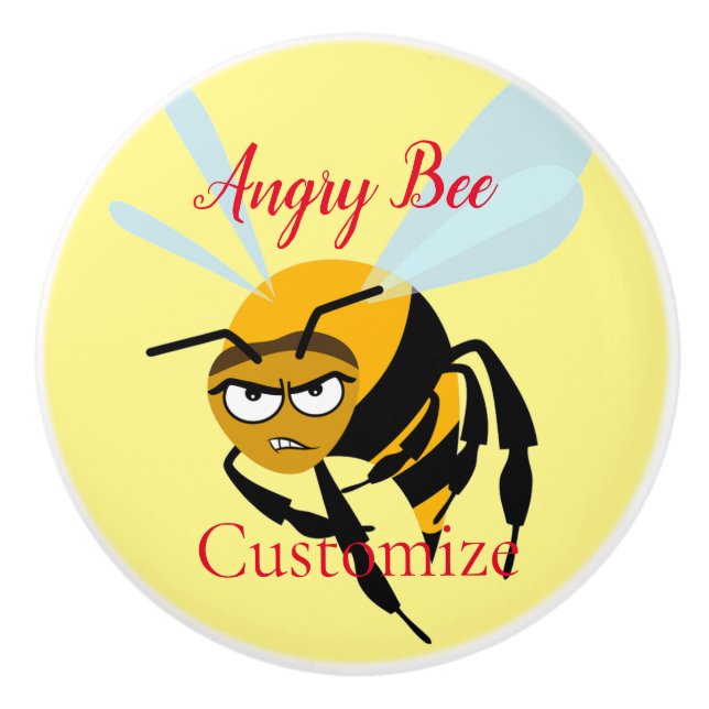 Pomo De Cerámica Angry Bee Thunder_Cove (Anverso)