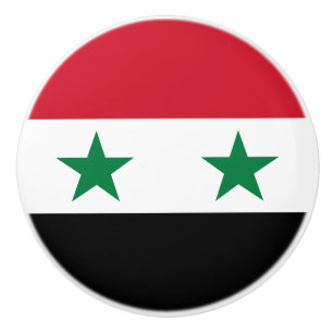 Pomo De Cerámica Antigua bandera de Siria