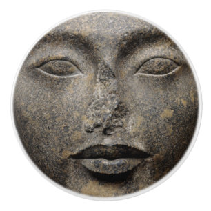 Pomo De Cerámica Antigua cara egipcia - Amun King Tutankhamun Tut