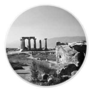 Pomo De Cerámica Antigua Grecia Templo Corinth Apolo