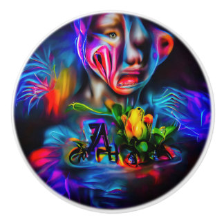 Pomo De Cerámica Antrofobia 2