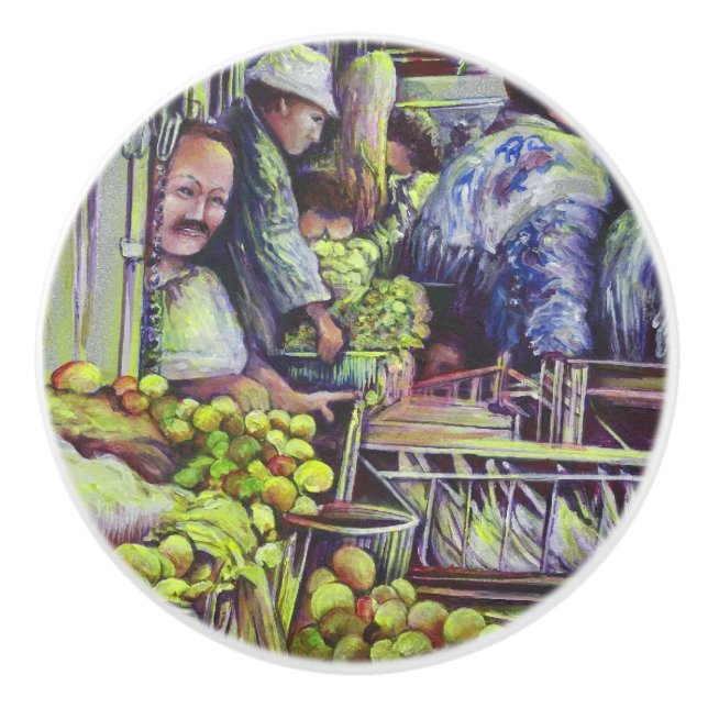 Pomo De Cerámica Apple Pie requiere manzanas (Anverso)