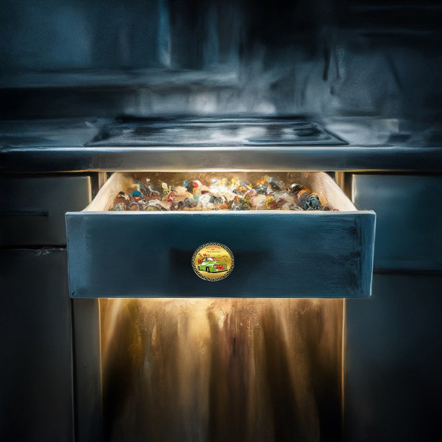 Pomo De Cerámica Aquí viene el camión del desfile de Navidades de p (Subido por el creador)