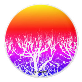 Pomo De Cerámica Árbol