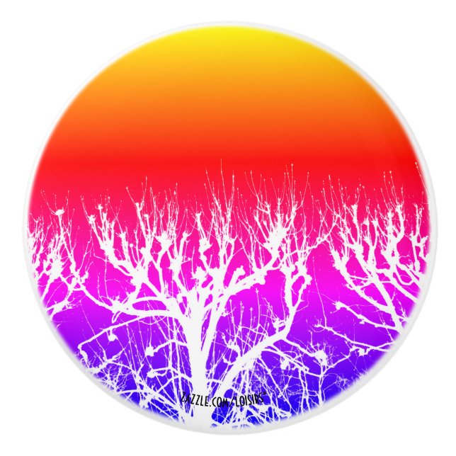 Pomo De Cerámica Árbol (Anverso)