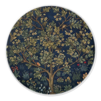 Pomo De Cerámica Árbol de la Vida vintage de William Morris