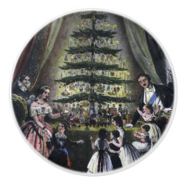 Pomo De Cerámica Árbol de Navidad de la Reina Victoria