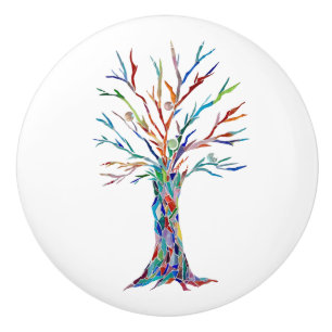 Pomo De Cerámica Árbol de vida
