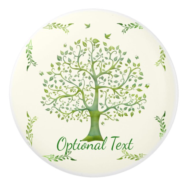 Pomo De Cerámica Árbol de vida (Anverso)