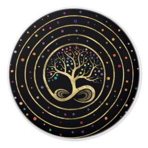 Pomo De Cerámica Árbol de vida - Espiral infinita
