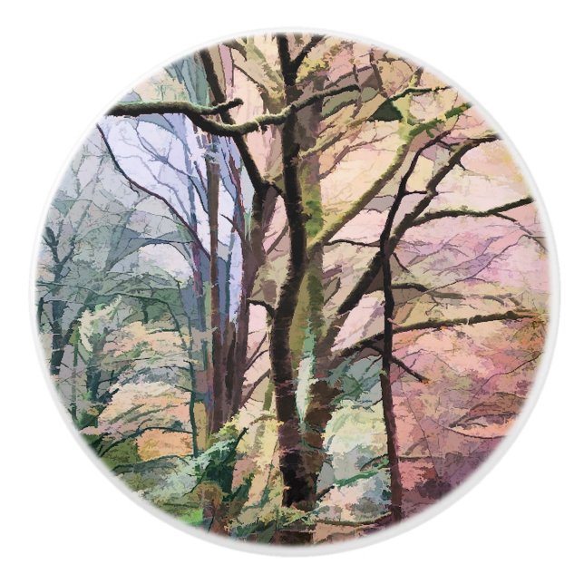 POMO DE CERÁMICA ÁRBOLES ABSTRACTOS (Anverso)