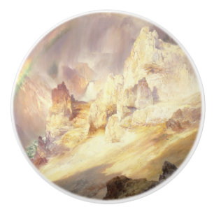 Pomo De Cerámica Arcoíris sobre Yellowstone, Moran 1900