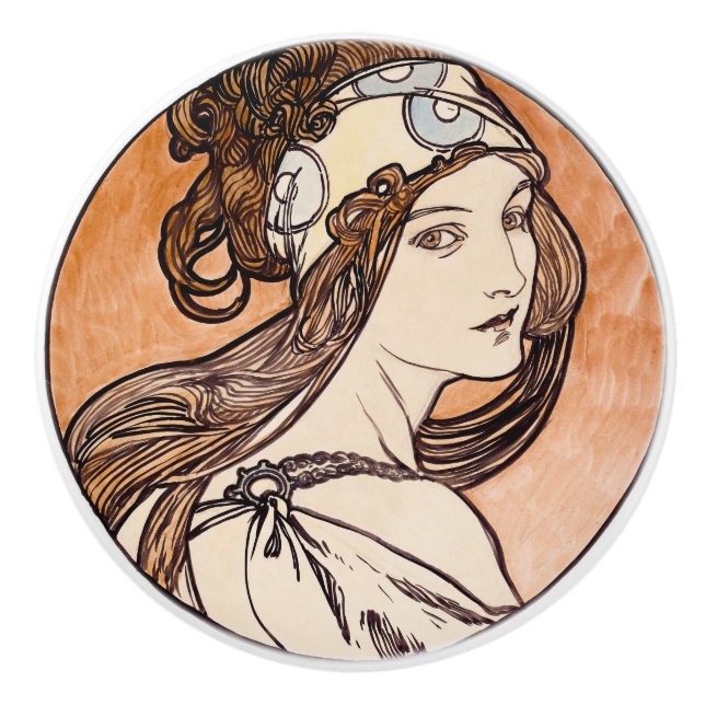 Pomo De Cerámica Art Nouveau (Anverso)