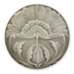 Pomo De Cerámica Art Nouveau jugendstil diseño de baldosas de flore