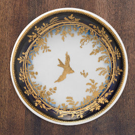 Pomo De Cerámica Arte Antiguo Swallow Ave Decorativa Dorada
