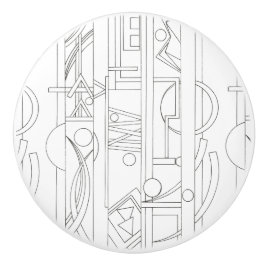 Pomo De Cerámica Arte Geométrico Bauhaus Dream-Modern de Arquitecto