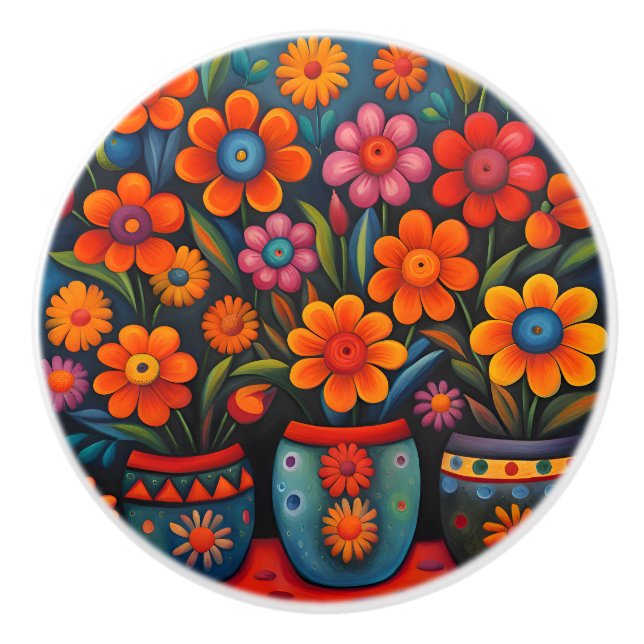 Pomo De Cerámica Arte mexicano (Anverso)