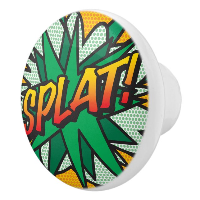 Pomo De Cerámica Arte Pop de Cómic SPLAT (Derecha)