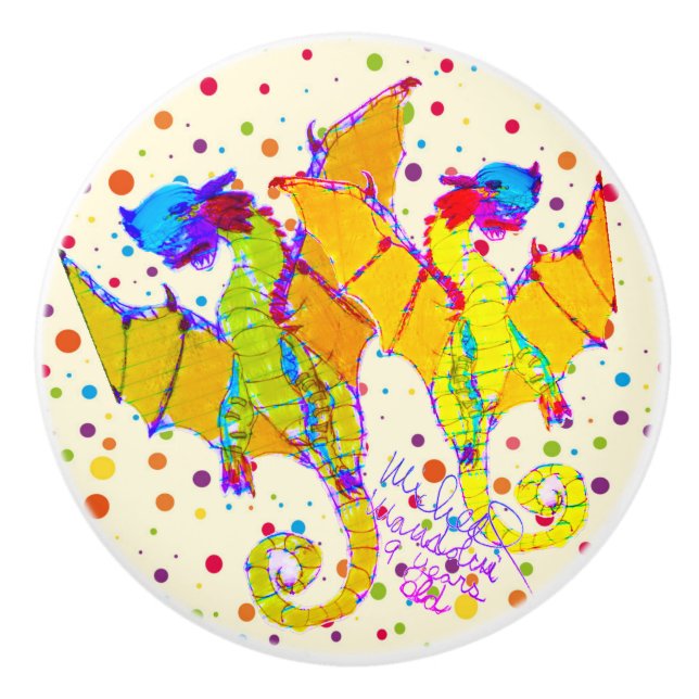 Pomo De Cerámica Arte por Micheal Ceramic Knob (Anverso)