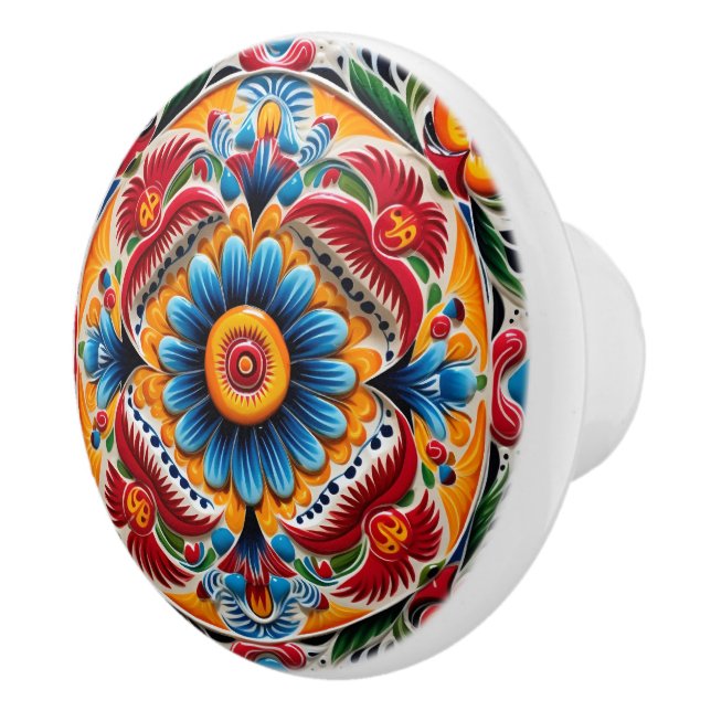 Pomo De Cerámica Artesanía de estilo mexicano (Derecha)