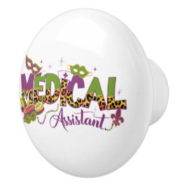 Pomo De Cerámica Asistente Médico - Mardi Gras
