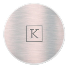 Pomo De Cerámica Aspecto metálico-gris plateado de aluminio