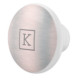 Pomo De Cerámica Aspecto metálico-gris plateado de aluminio