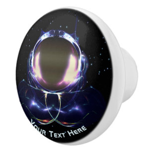 Pomo De Cerámica Astronauta fractal