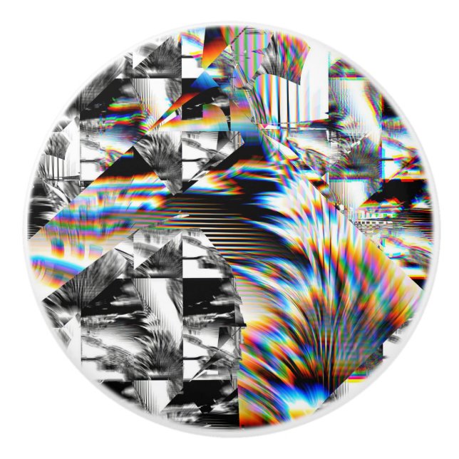 Pomo De Cerámica Ataque con arco iris (Anverso)