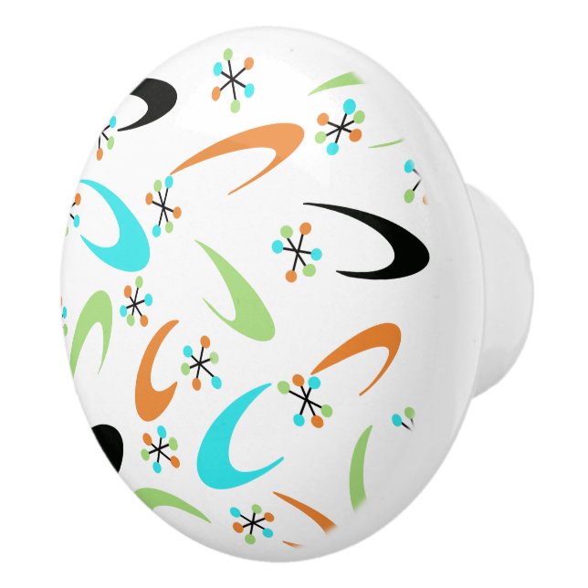 Pomo de cerámica atómica de mediados del siglo (Derecha)