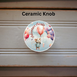 Pomo De Cerámica Aventura con ratón