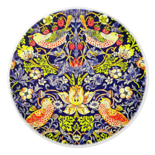 Pomo De Cerámica Aves del ladrón de fresas William Morris