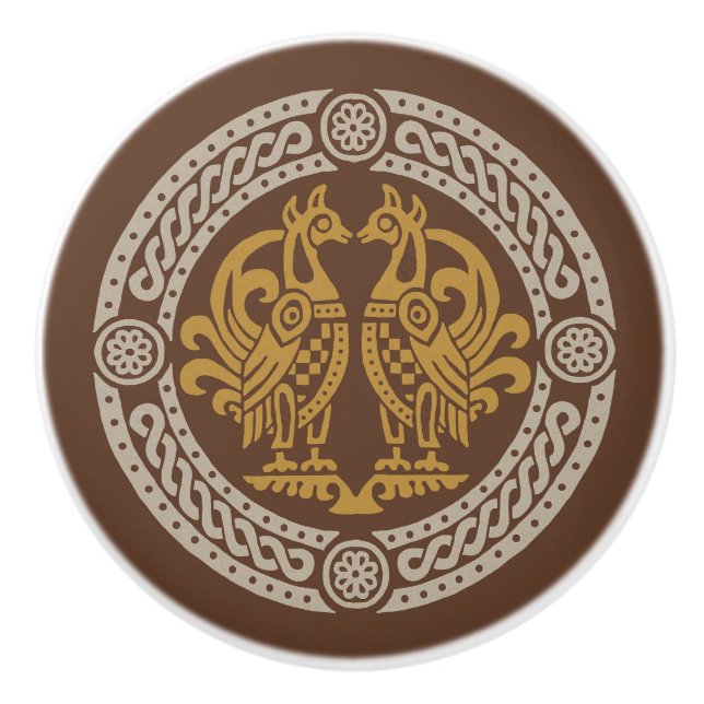 Pomo De Cerámica Aves medievales (Anverso)