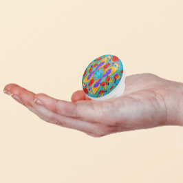 Pomo De Cerámica Aves tropicales en vidrio manchado - Mosaico color