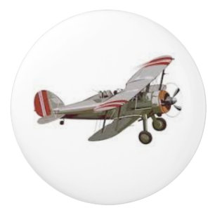 Pomo De Cerámica Avión en los cilindros cerámicos