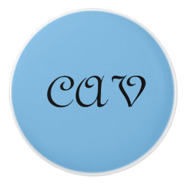 Pomo De Cerámica Azul de Cornflower