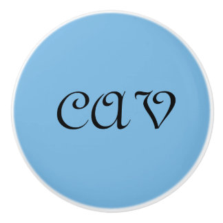 Pomo De Cerámica Azul de Cornflower