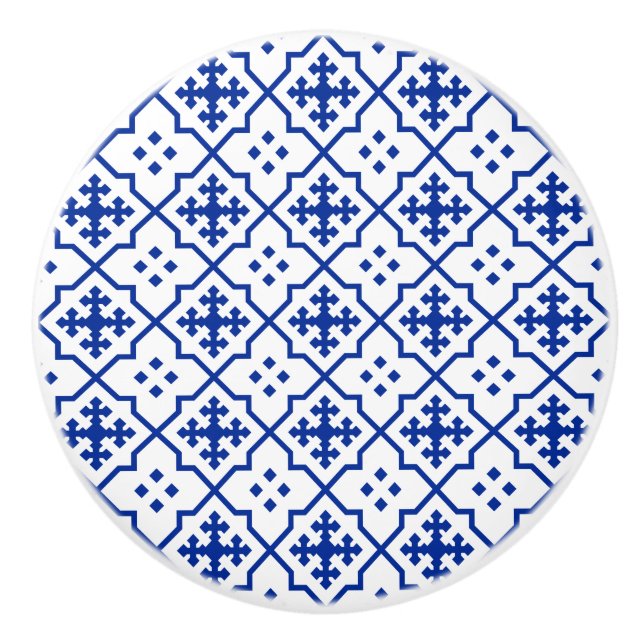 Pomo De Cerámica Azul marroquí (Anverso)