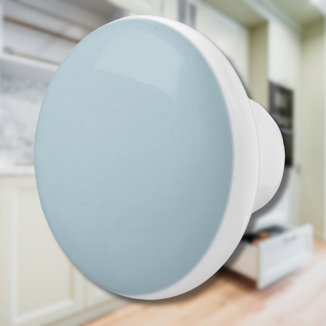 Pomo De Cerámica Azul Pastel Color Sólido | Clásico | Elegante (Subido por el creador)