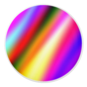 Pomo De Cerámica Azul rosa oscuro color de agua abstracto arcoiris