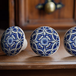 Pomo De Cerámica Azulejo Lisboa Patrón Talavera Diseño cerámico