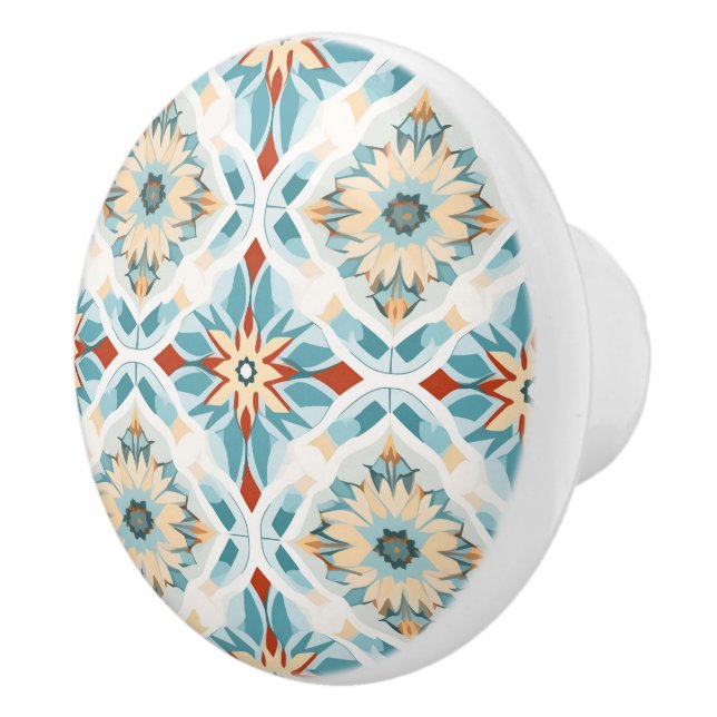 Pomo De Cerámica 💙 💛 Azulejos Algarve Star (Derecha)