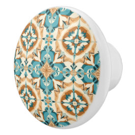 Pomo De Cerámica 💙 💛 Azulejos Mocha Lisboa