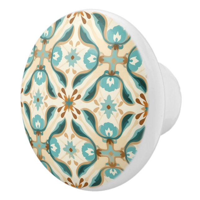 Pomo De Cerámica 💙 💛 Azulejos Petares toscanos (Derecha)