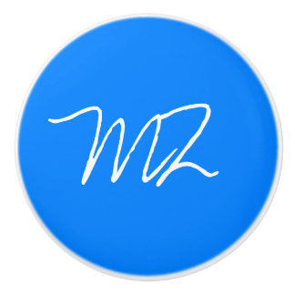 Pomo De Cerámica Azure Blue personalizado