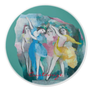Pomo De Cerámica Bailarines Chica Thunder_Cove