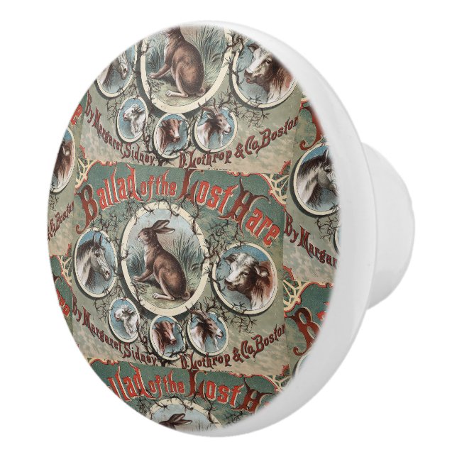 Pomo De Cerámica Balada clásica de la liebre perdida (Derecha)