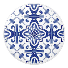 Pomo De Cerámica Baldosas azules,mosaico,majólica,